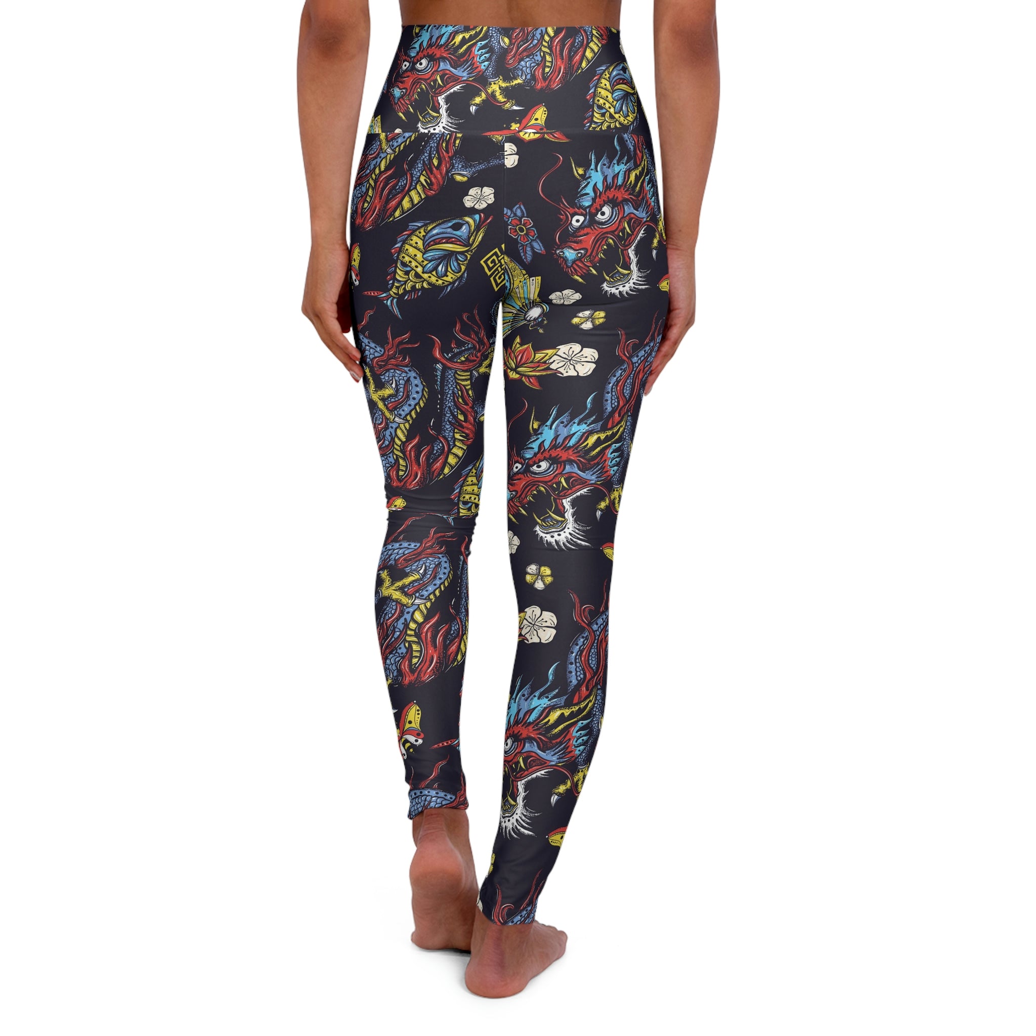 SHE REBEL - Flying Dragon Yoga Leggings